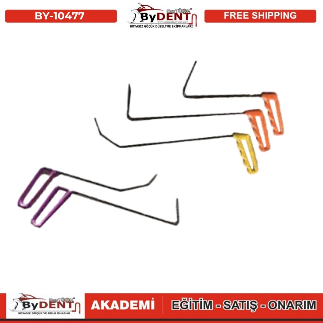 pdr, tools, göçük, düzeltme, kuşak arası, boyasız göçük, boyasız göçük düzeltme, pdr tools, otomalzemeal, bydent, göçük düzeltme ekipmanı,
