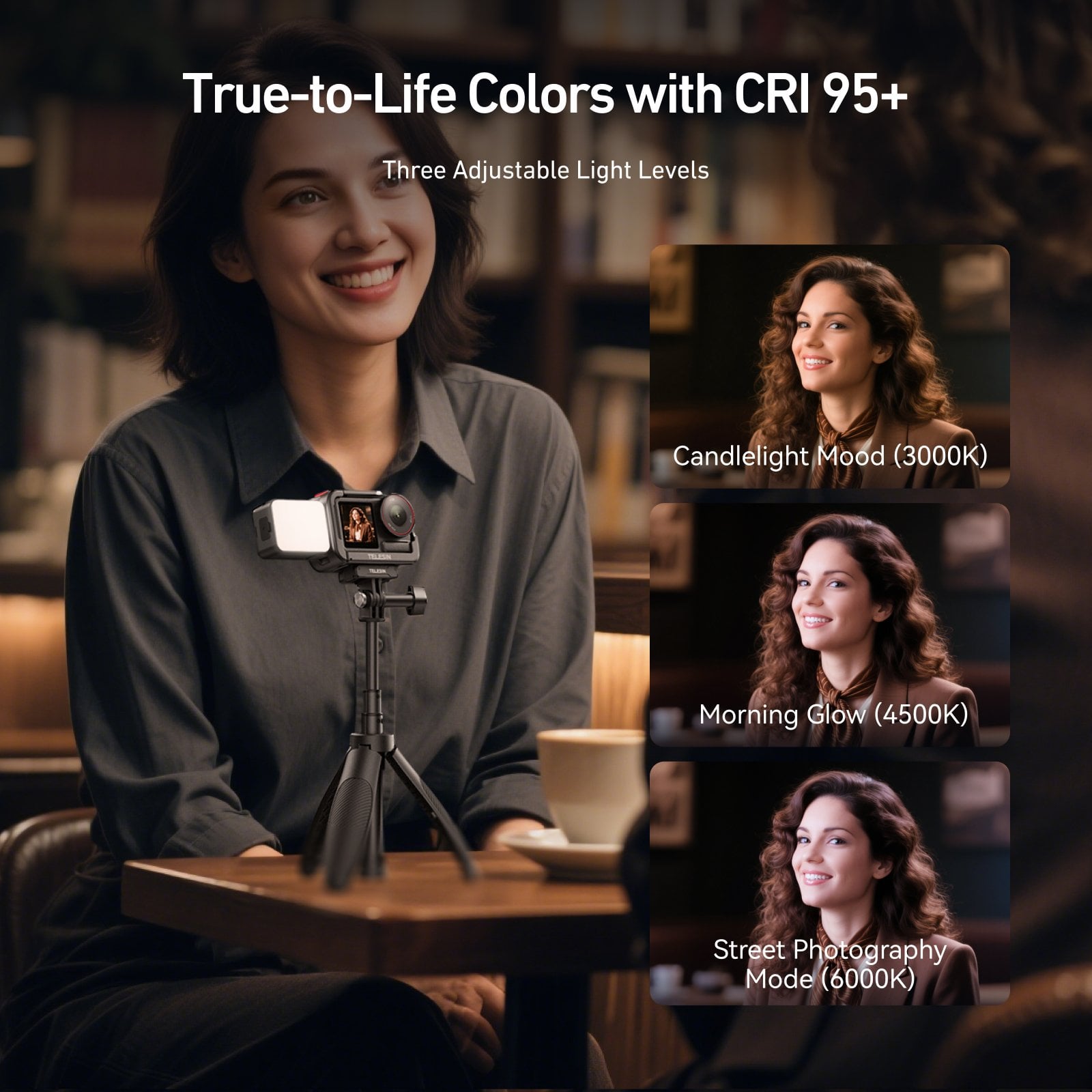 TELESIN Osmo Action 5 Pro Fill Light