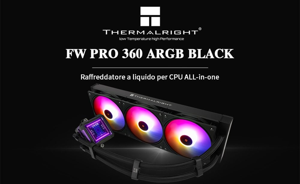 Thermalright Frozen Warframe Pro 360 Black Soğutucu H1