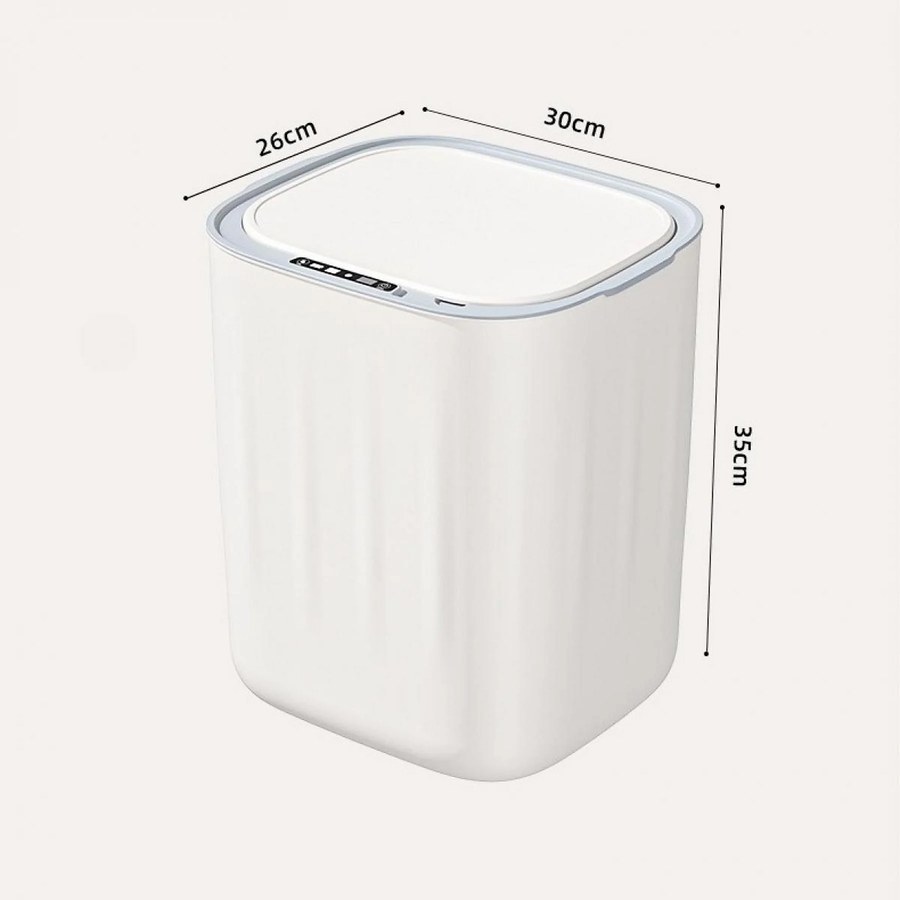 Greentech Sensörlü Akıllı Çöp Kovası 28 L, Beyaz (GT-SC07B-T)