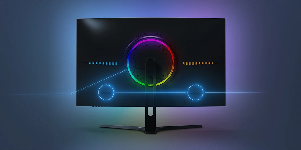 GamePower Vivid T50 27″ Curved RGB 200Hz 0.5ms FHD 1500R 2x2W Speaker VA Gaming Monitör (Sıfır Ölü Piksel Garantili)