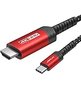 JSAUX USB C to HDMI Cable 16.4ft/5M (4K@60Hz), USB 3.1 Type-C to HDMI 2.0 Cord, HDR, HDCP 2.2 Com...