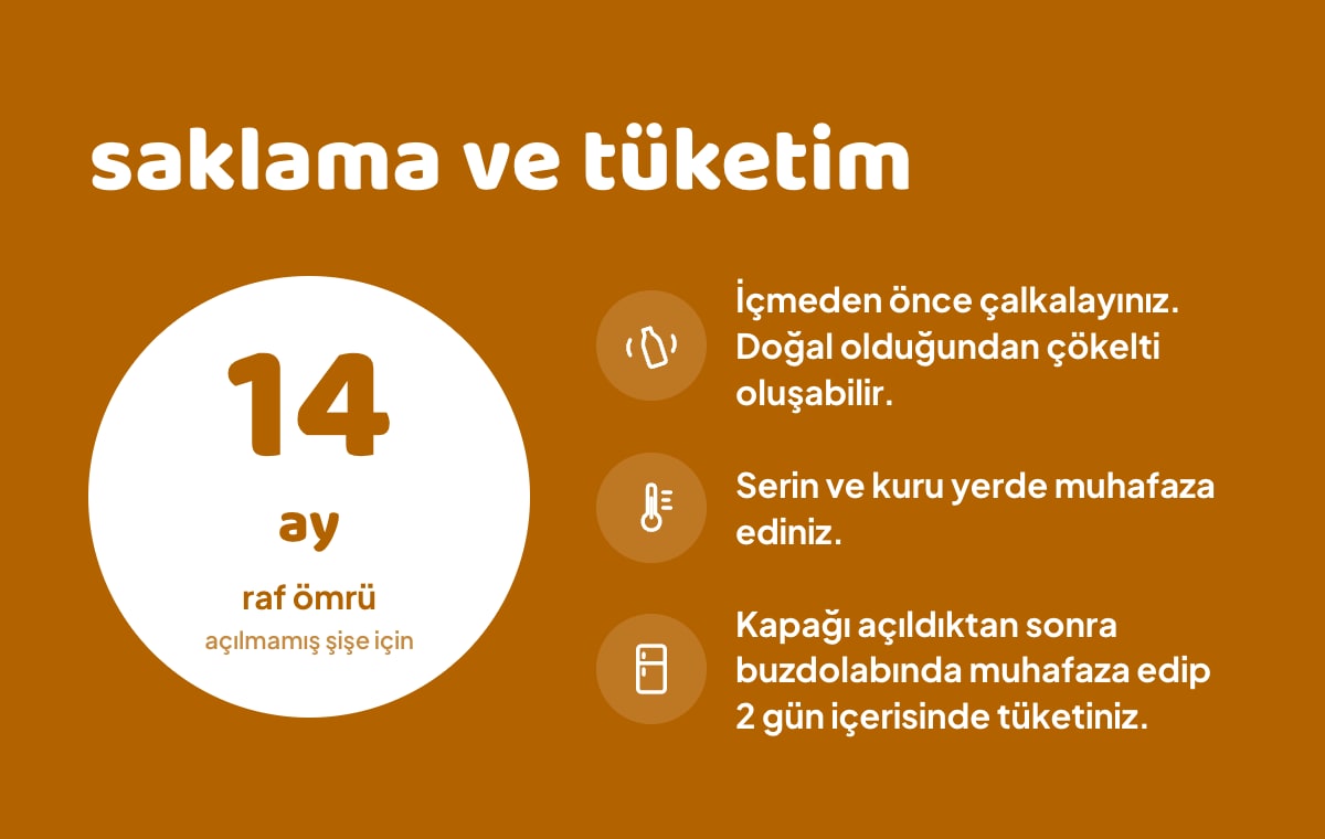 FLAVZ Sıkma Portakal & Mango Suyu 640 ml bilgi görseli 4