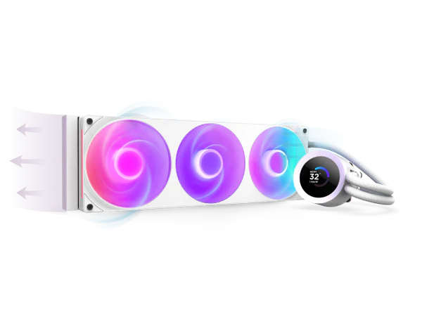NZXT Kraken 360 RGB ホワイト Nzxt Kraken Plus 360MM Rgb RL-KR360-W2 Beyaz Işlemci Sıvı Fiyatı