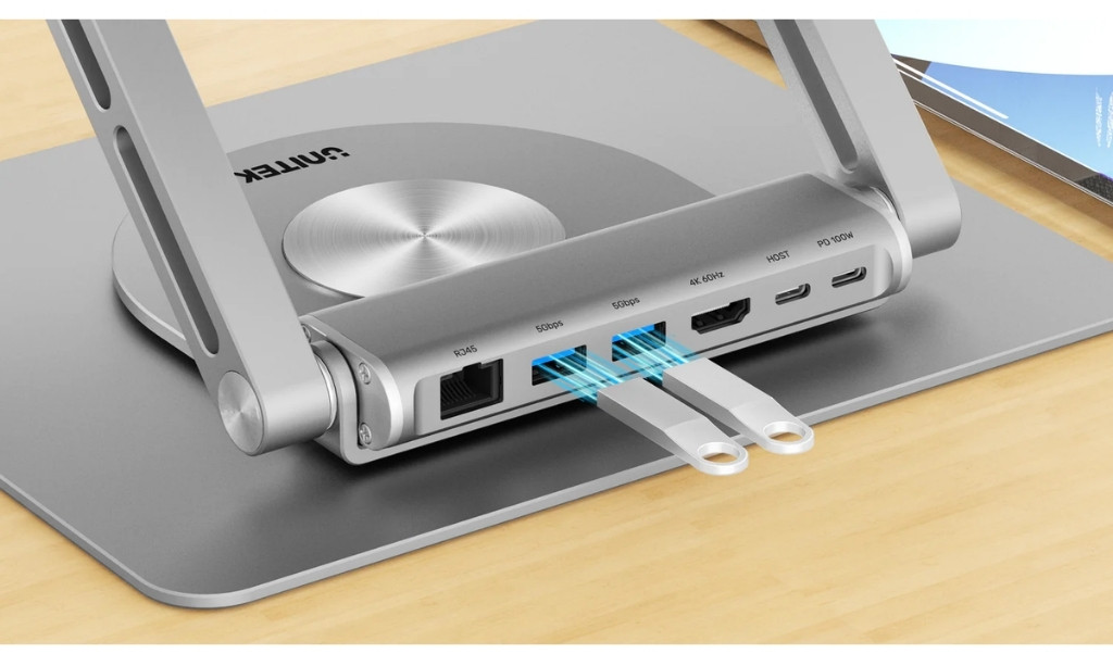 Unitek USB-C Dizüstü Bilgisayar Bağlantı İstasyonu