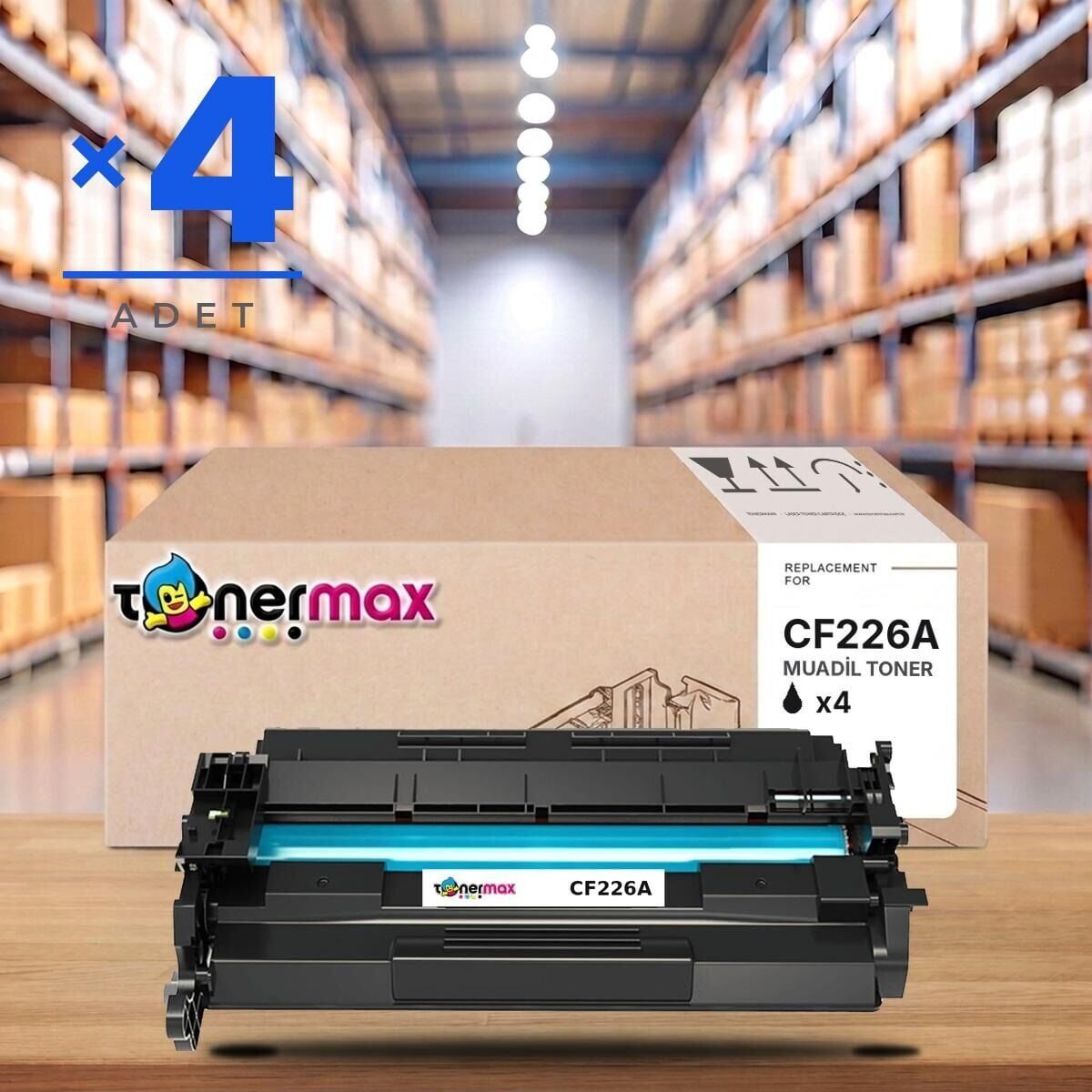 tonermax® cf226a muadil toner — 4'lü paket