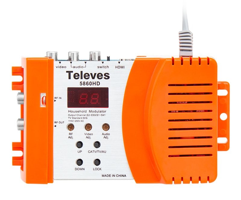 Televes 5860HD HDMI AV Giriş Full Band Rf Modülatör