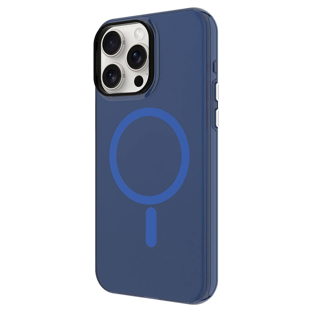 Apple iPhone 15 Pro Max Kılıf Zore M-safe Şarj Özellikli Buzlu Transparan C-Pro Sert Kapak - 10