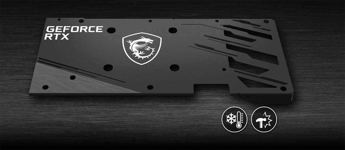 msi 3050 gaming x backplate