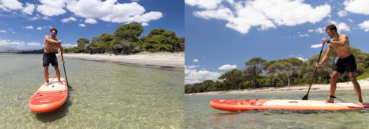 Aqua Marina Monster 366 cm şişme SUP board dengeli ve stabil kullanım