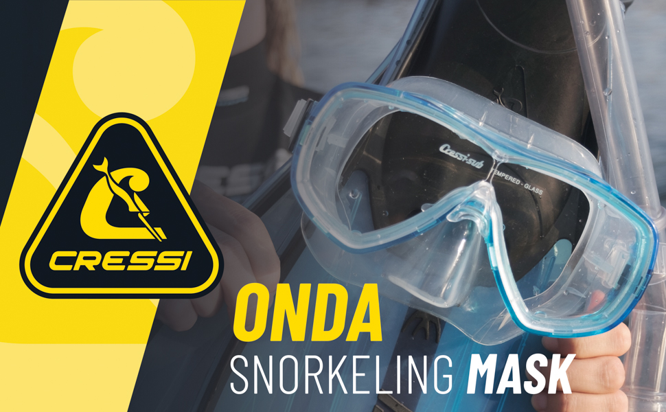Cressi Onda Scuba Dalış ve Şnorkel Maskesi, İtalya'da Üretilmiştir