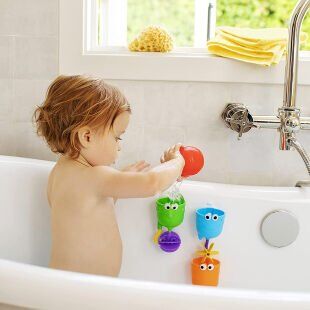 Munchkin Falls™ Su Şelalesi Bebek Banyo Oyuncağı, 12+ Ay – Motor Becerileri Geliştirici Su Akış Oyunu görsel