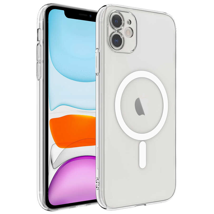Apple iPhone 11 Kılıf Kamera Korumalı M-safe Sert PC Zore Porto Kapak - 1