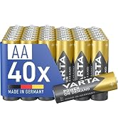 Varta AA piller, 40 adet, Power on Demand, alkalin, 1,5 V, çevre dostu ve...