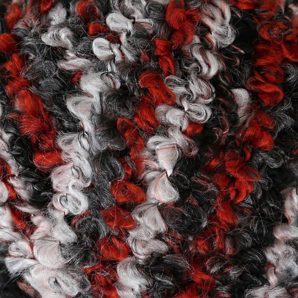 Ebruli el örgü ipinin dokusu