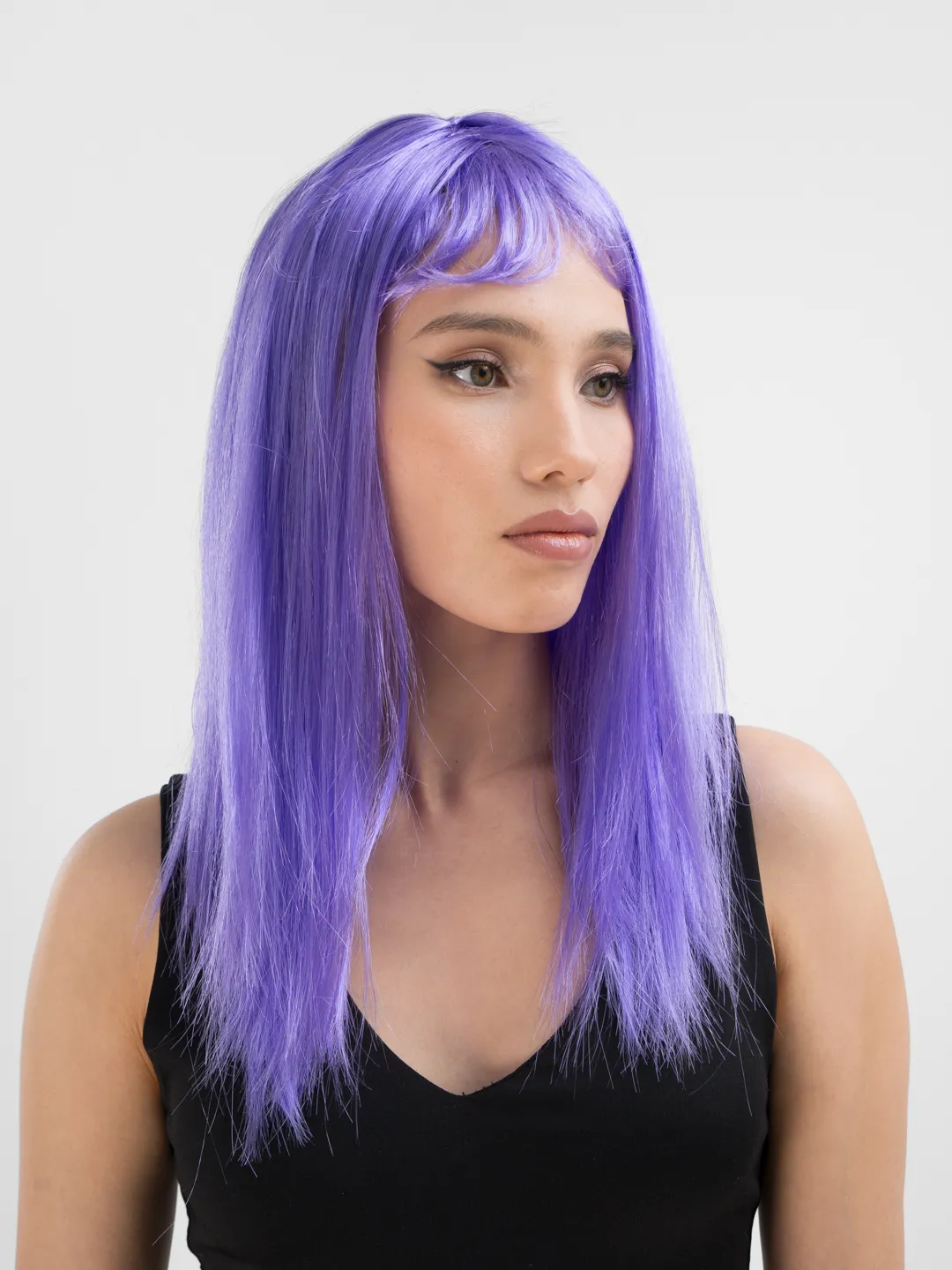 Uzun düz peruk yapısı