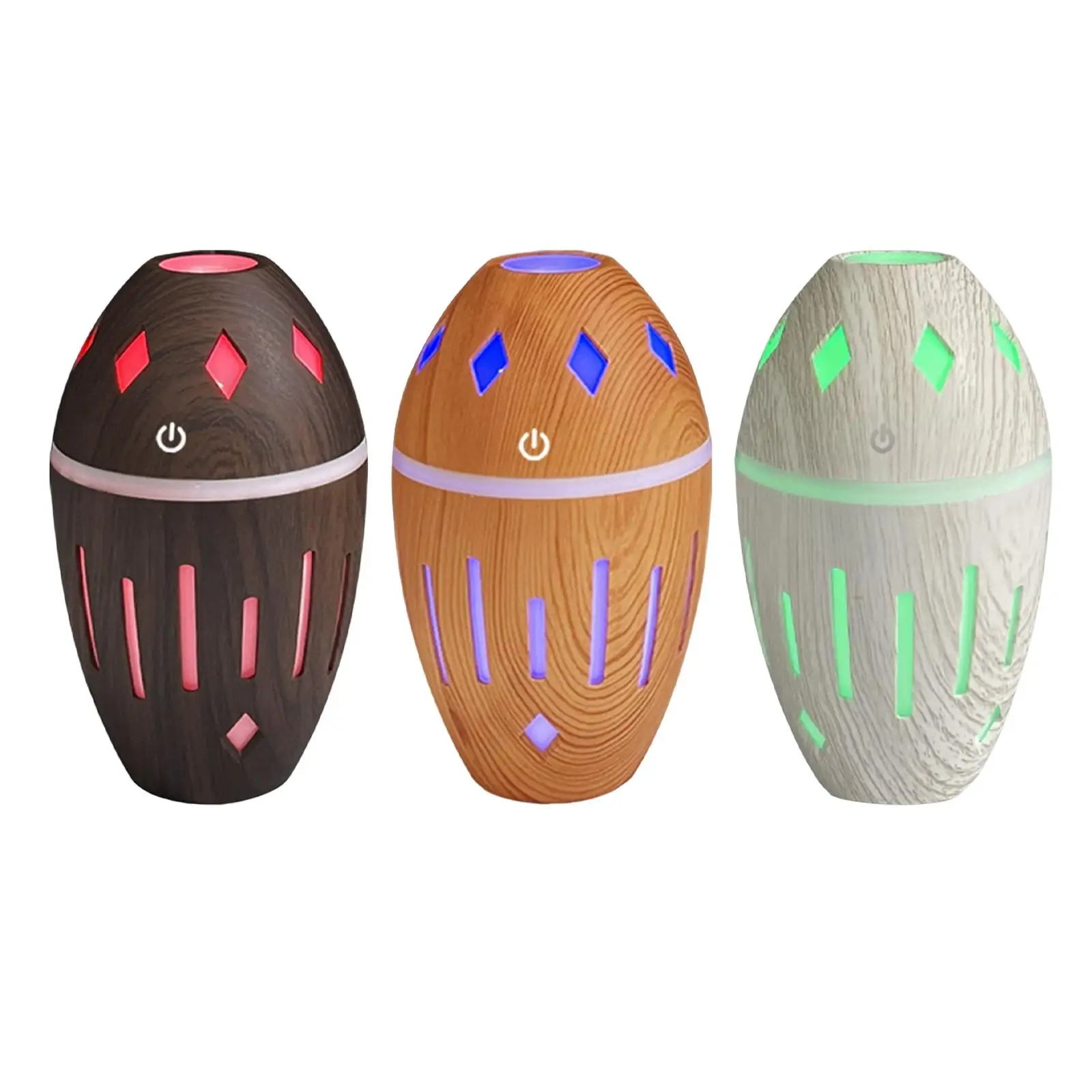 Cool Mist Humidifier, Silent Portable Wood Grain Air Humidifier for Tabletop Nursery Living Room