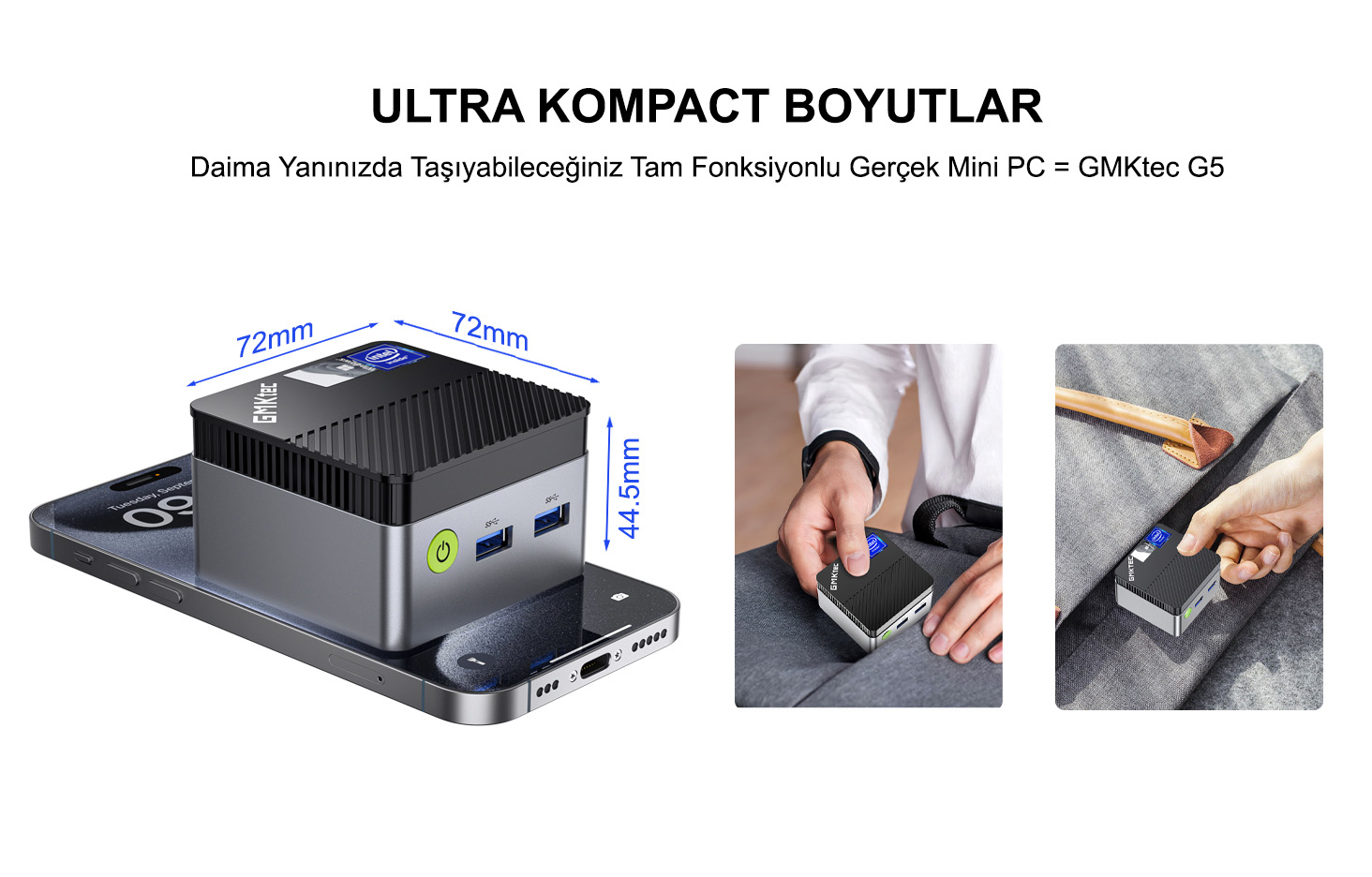 GMKtec G5S Intel N5095 İşlemci, 8GB DDR4 RAM, 256GB M.2 SSD, Fiyatı