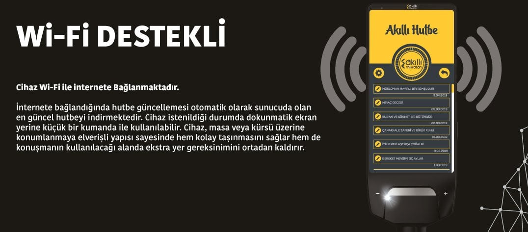 wifi destekli akıllı hutbe mikrofonu