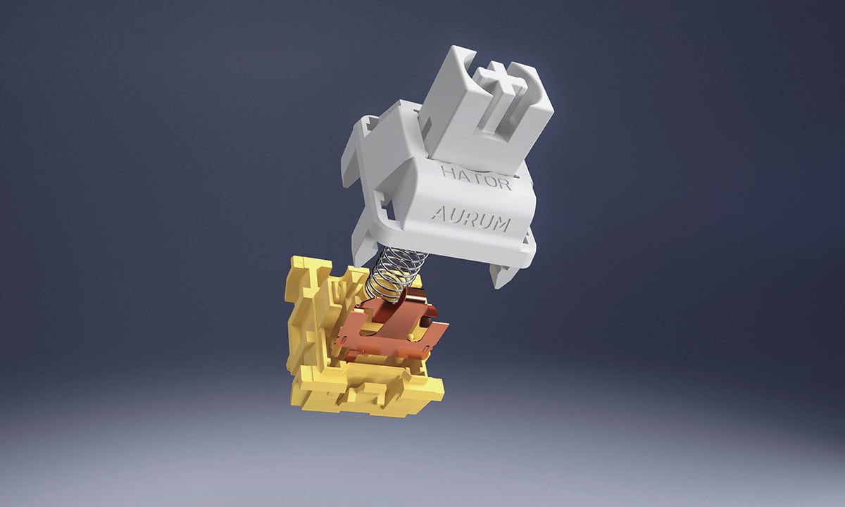 HATOR® Aurum Vanila Silent Mekanik Anahtarlar