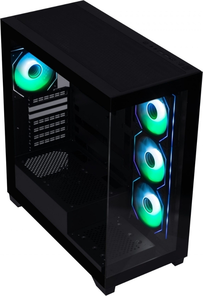Bitfenix Ceto Premium Black 750W 80+ Bronze PSU 4x120mm FRGB Fan ATX Temperli Cam Siyah Gaming Kasa 