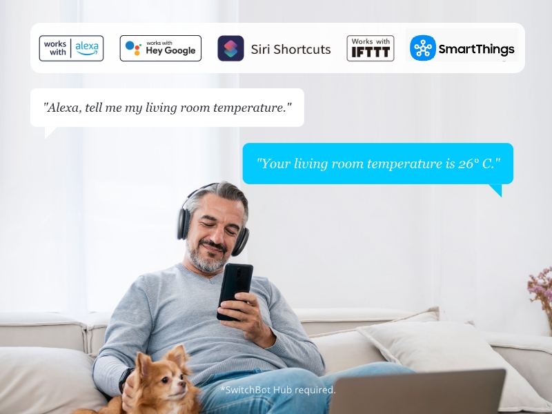 SwitchBot Bluetooth İç Mekan Hava Kalitesi Monitörü Metre Pro CO2