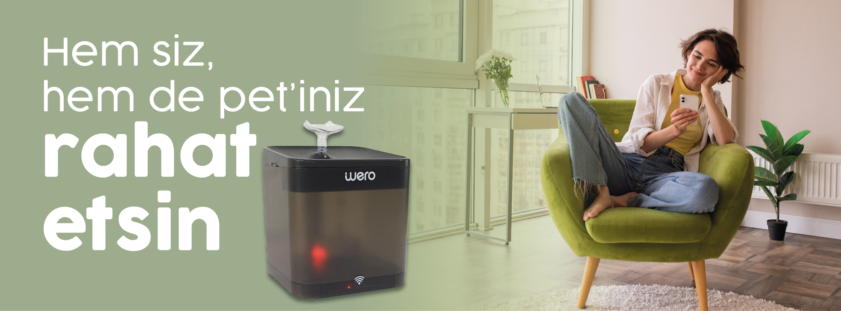 Wero Akıllı Kedi ve Köpek Su Kabı