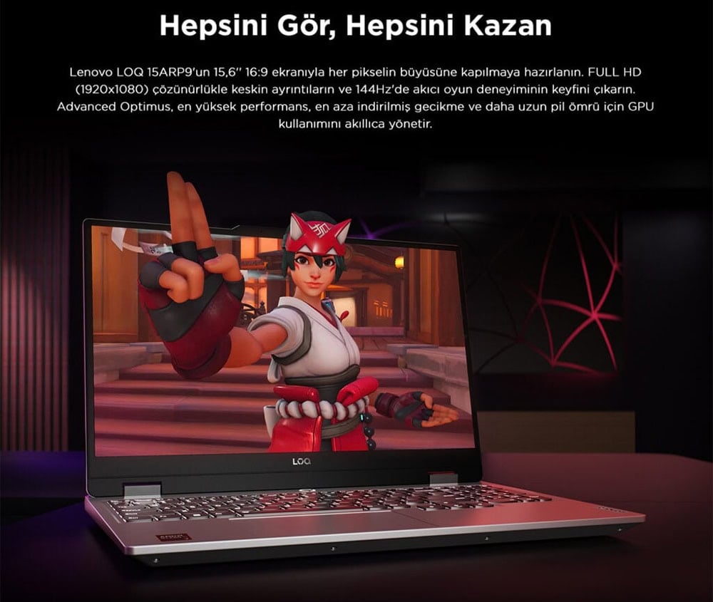 Lenovo Loq 15arp9 83jc00crtrv1 Gaming Laptop H5