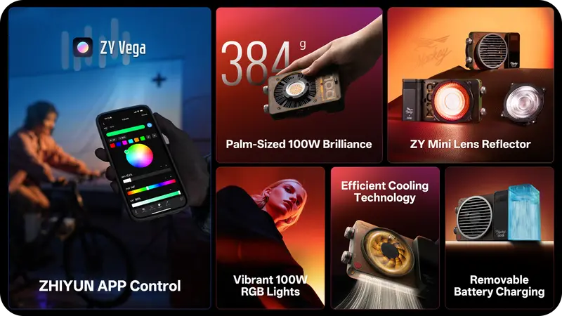 Zhiyun MOLUS X100 RGB urun gorseli 2