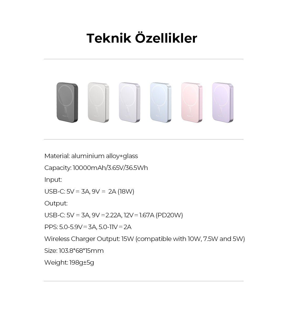 Havit PB5228 MageSafe Powerbank