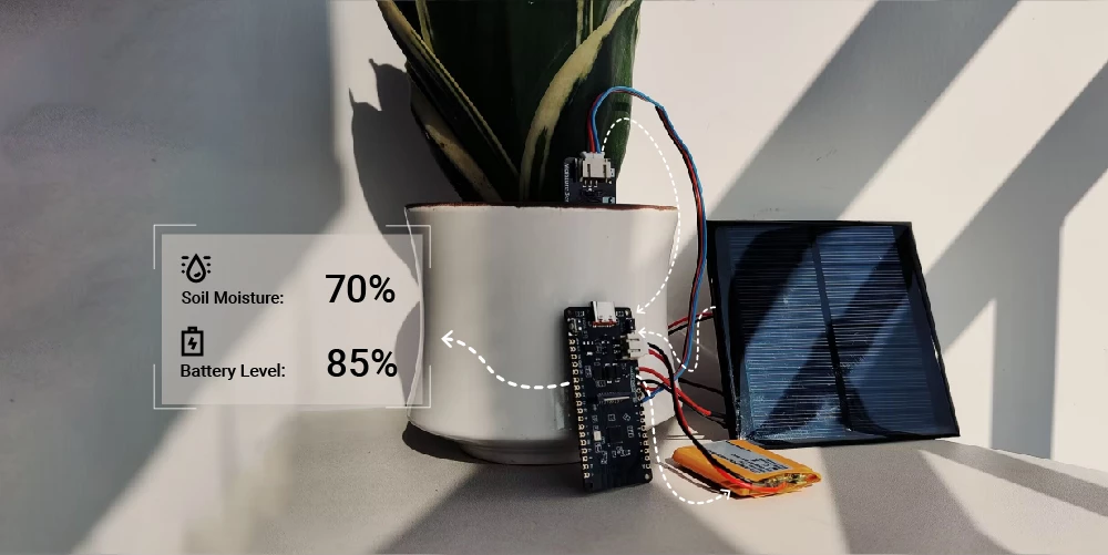 FireBeetle 2 ESP32-C6 solar panel lityum pil şarj ve batarya seviye izleme bağlantısı