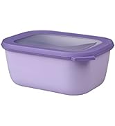 Mepal – Cirqula çok amaçlı kase dikdörtgen Nordic lila – 1500 ml – Saklama kutusu olarak kullanılabilir, soğutucu...