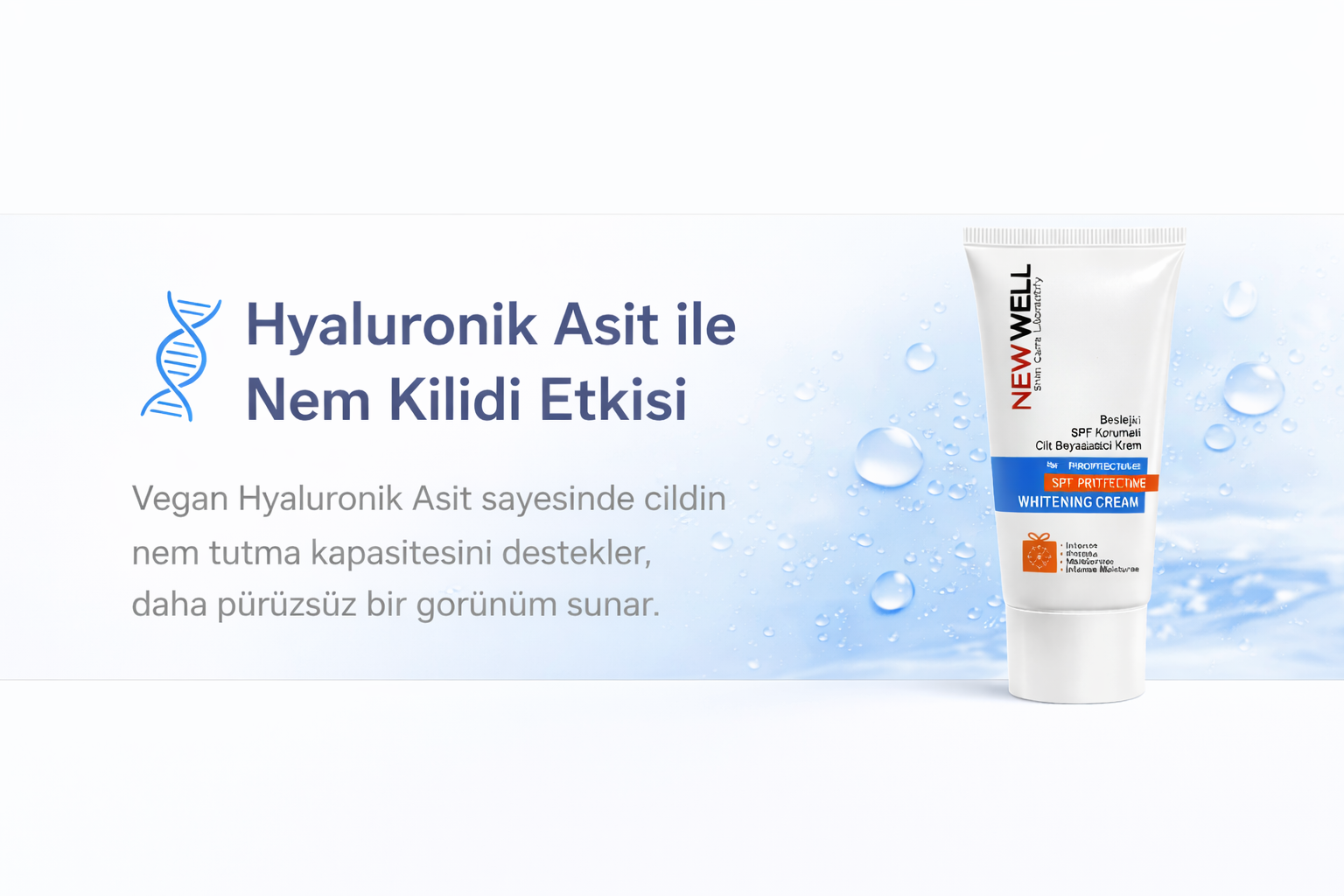 hyaluronik asit nem destekli krem