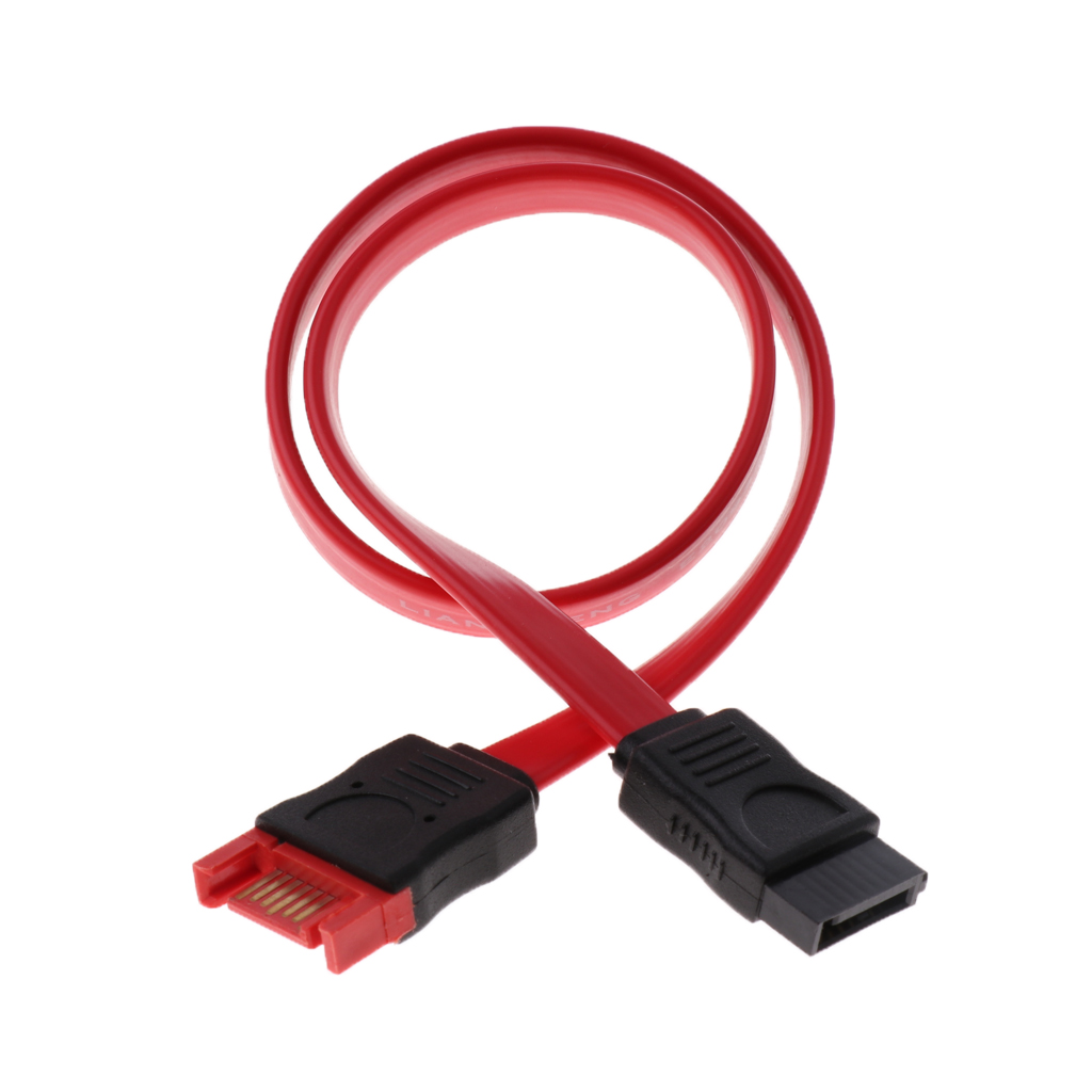 36cm Straight SATA Male To Female Cable Serial ATA Data Lead For