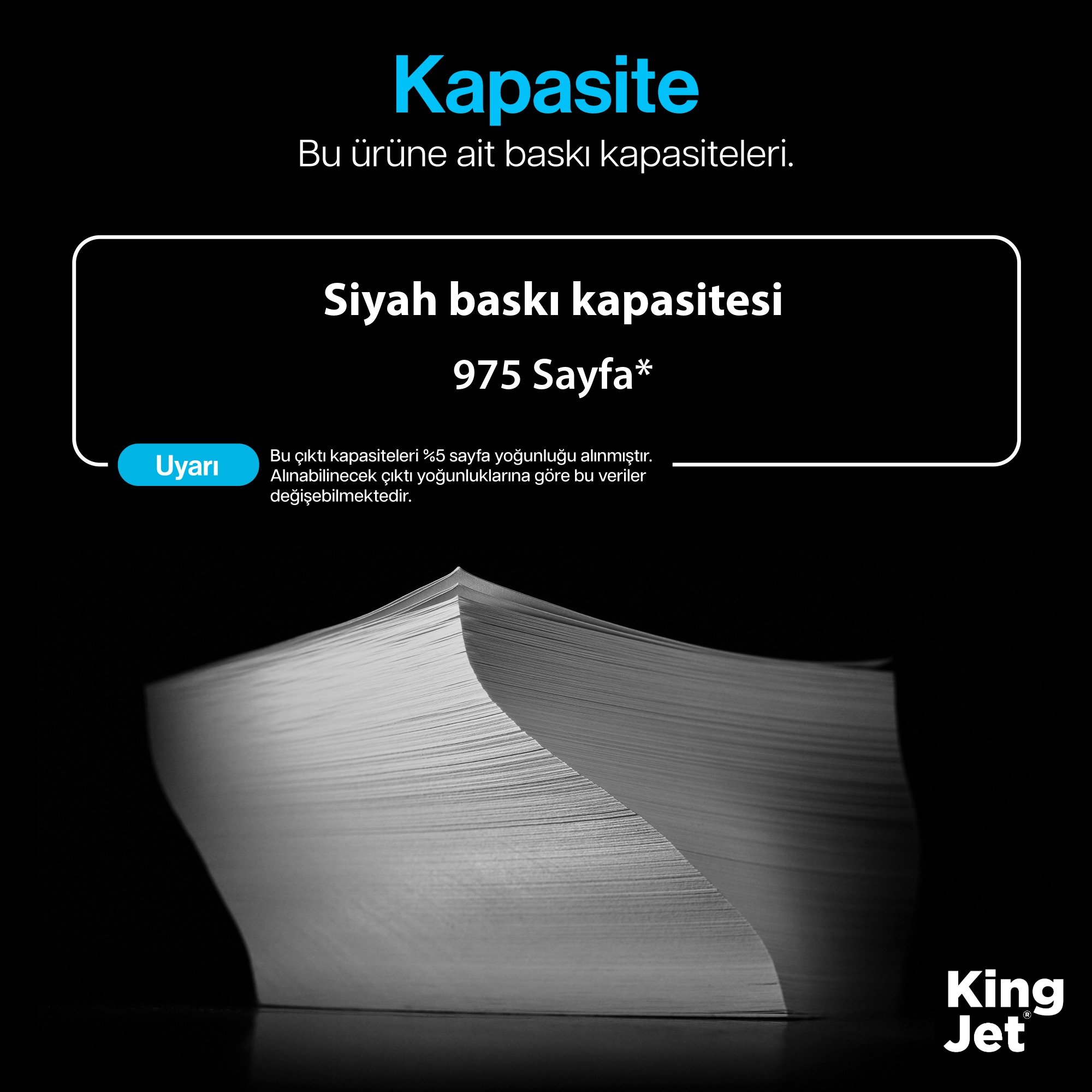 KingJET toner standart baskı kapasitesi