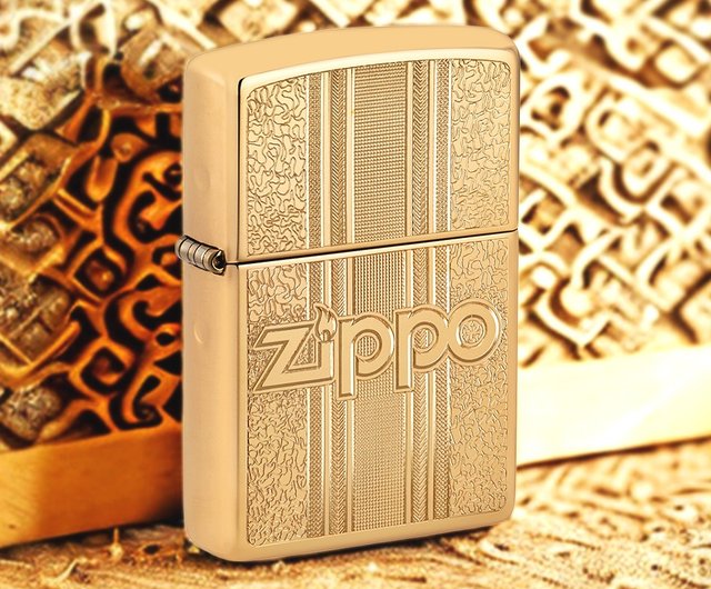 ZIPPO official flagship store] Retro Bronze pattern design windproof lighter 29677 - Shop zippo Other - Pinkoi