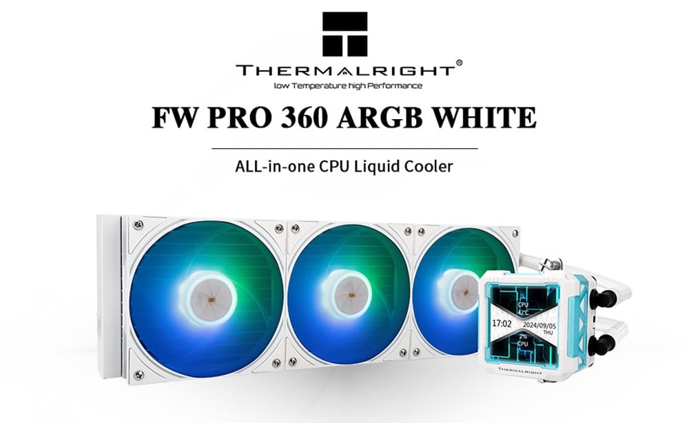 Thermalright Frozen Warframe Pro 360 White Soğutucu H1