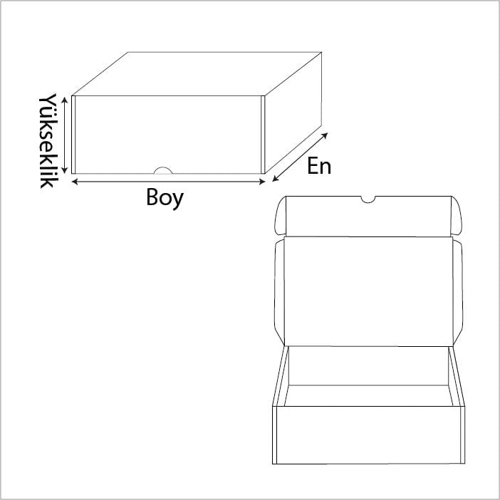 Kesimli kilitli e-ticaret kutusu