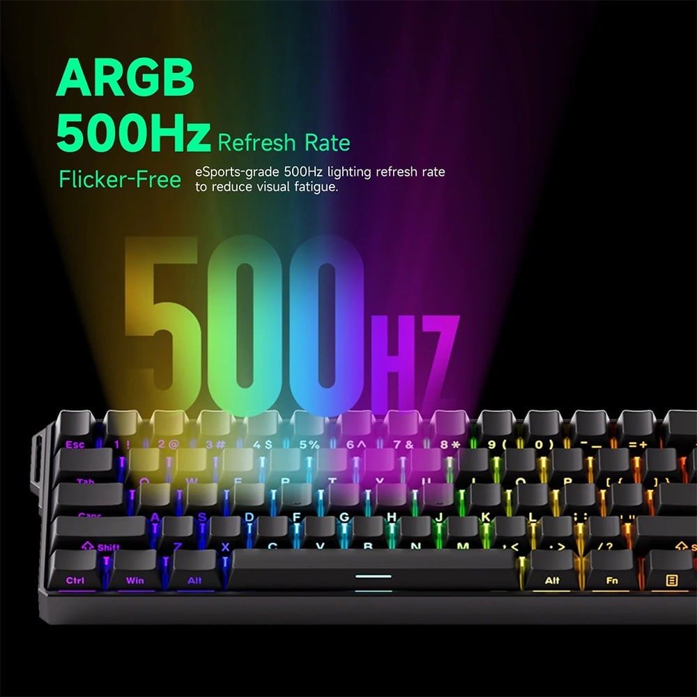 Akko Monsgeek Fun60 Pro Shine Through White Gaming Klavye H10