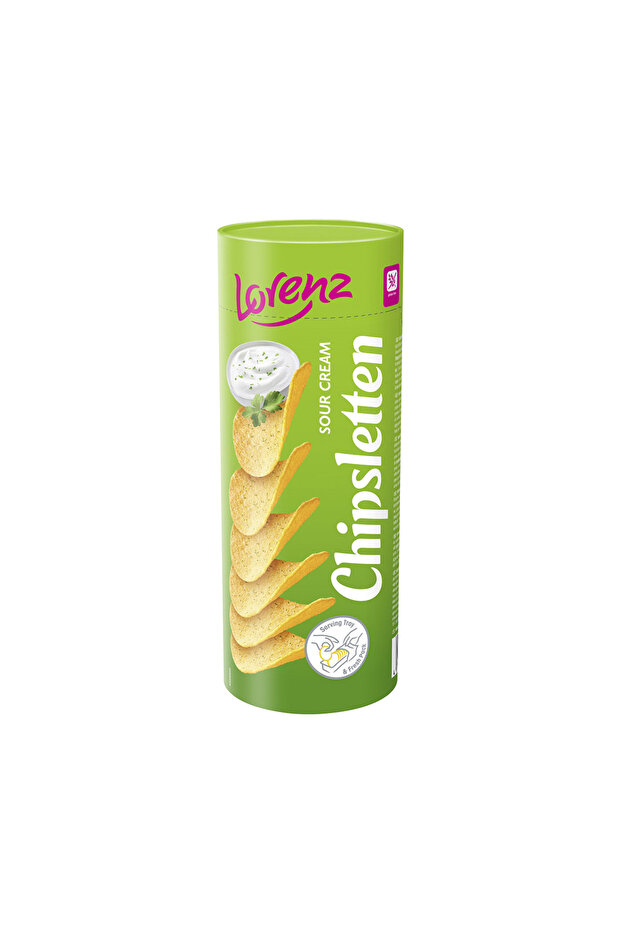 SOUR CREAM FLAVOUR CHİPSLETTEN 100 GR *15'Lİ - 1