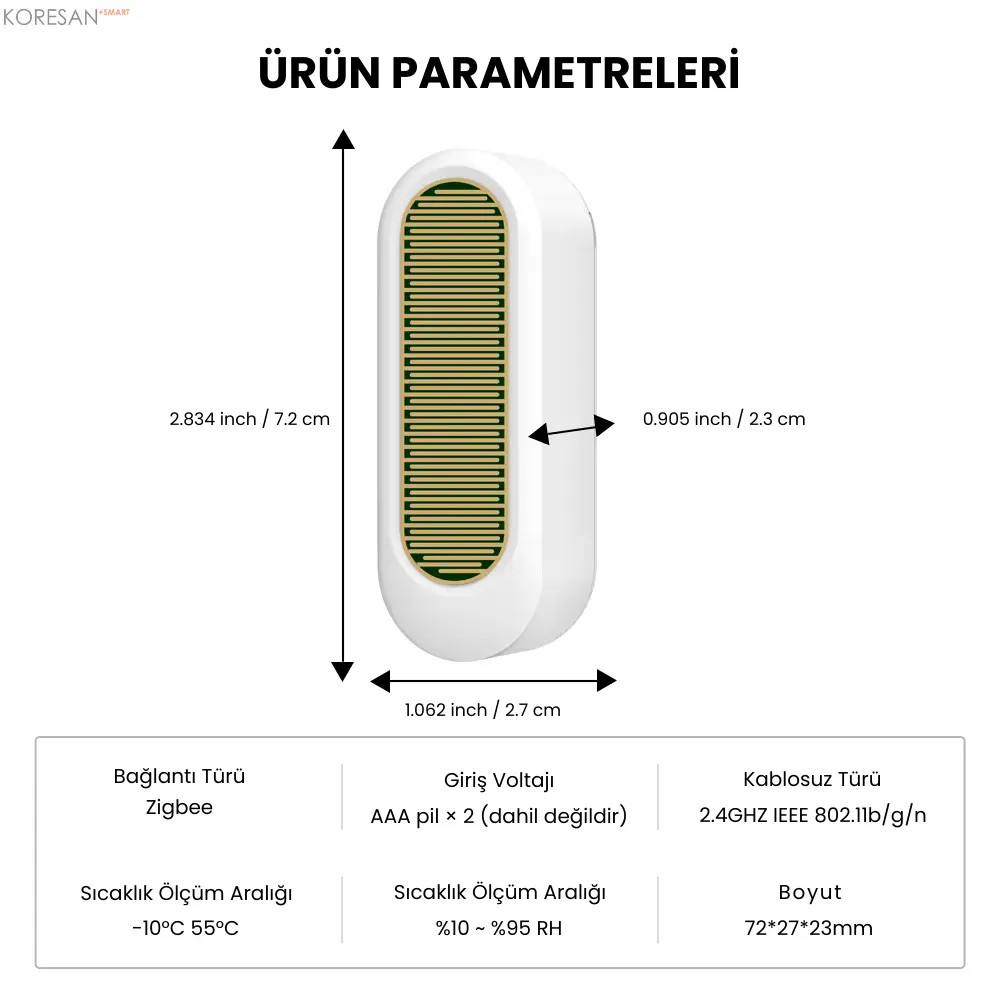 ZR-100 Tuya Zigbee 3.0 Akıllı Yağmur ve Su Kaçağı Sensörü