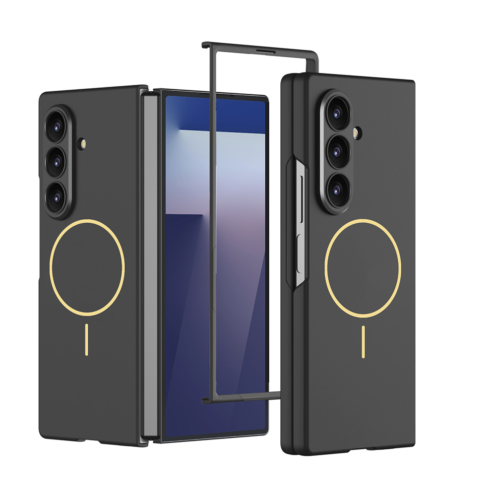 Galaxy Z Fold 7 Kılıf Wireless Şarj Özellikli Zore Kıpta M-safe Kapak - 3