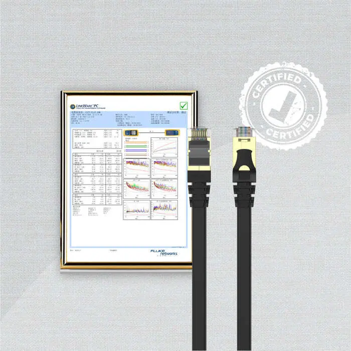 Unitek CAT7 5Mt Flat Patch Ethernet Kablosu C1897BK-5M