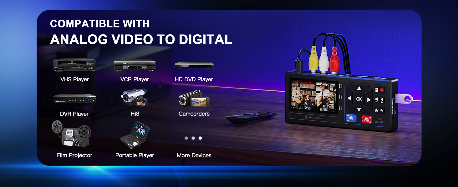 PORTTA VHS'den Dijitale Dönüştürücü