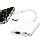 JSAUX USB-C to Digital AV Adapter, 2-in-1 USB C to HDMI 4K@30Hz &100W Charge Compatible for iPhon...
