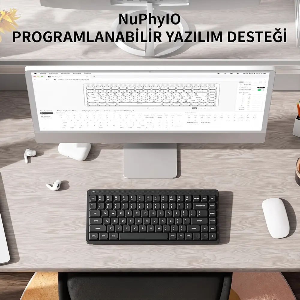 NuPhy Node75 Brown Nano ve Blush Nano Switch Seçenekleri