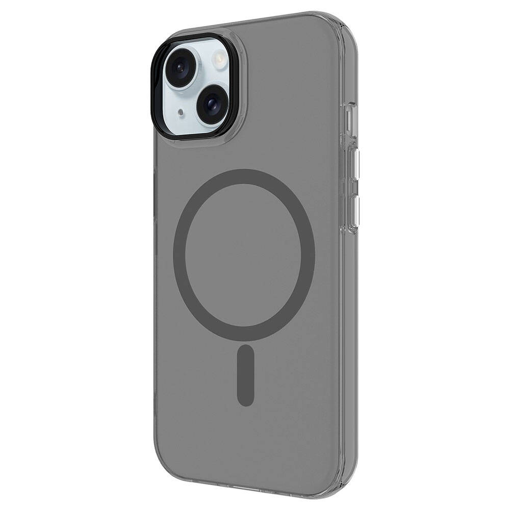 Apple iPhone 15 Plus Kılıf Zore M-safe Şarj Özellikli Buzlu Transparan C-Pro Sert Kapak - 13