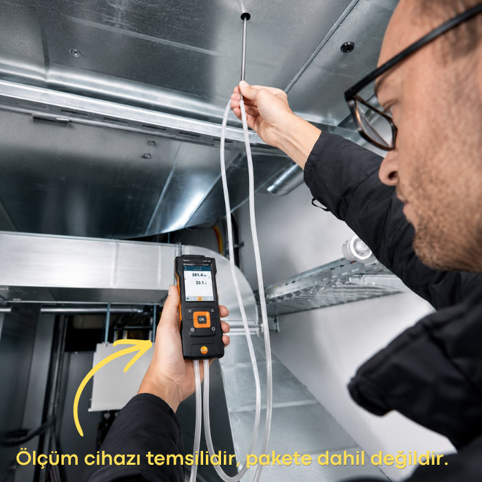 Testo 0635 2045 Pitot Tüp kullanımı