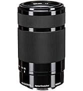 sony e-mount tasarımlı ve mat yüzeyli oluklu odak halkalı siyah teleobjektif.