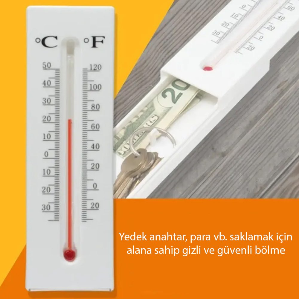 Sunup SN-24891 Dekoratif Gizli Bölmeli Termometre